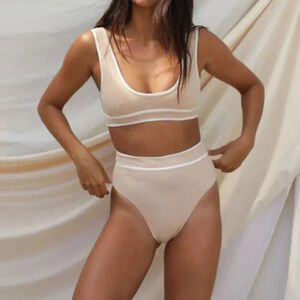 Stone Fox Juniper Bikini Bottom in Frappe Size XS | Free People | Revolve NWT